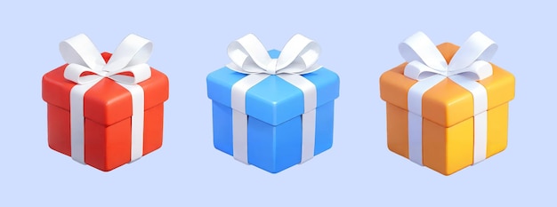 Illustratie van het icoon van de cadeau doos