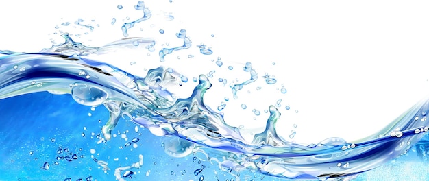 Illustratie van watersplitsing