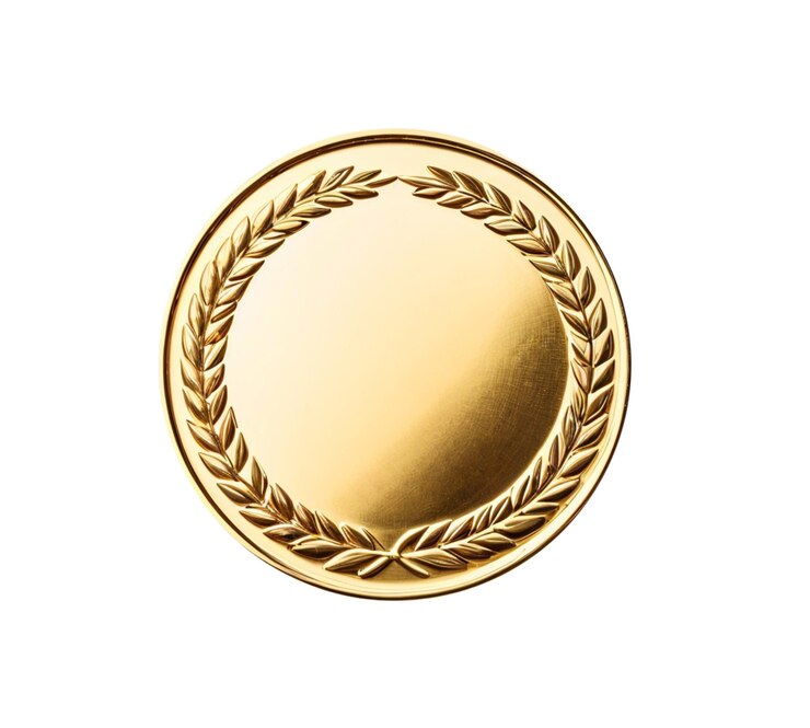 PSD 空白の金メダルのイラスト