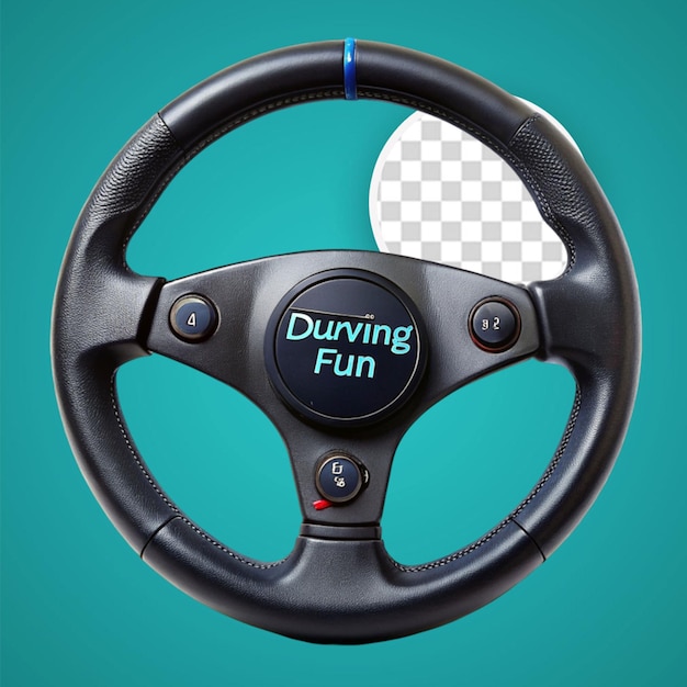 PSD illustration car steering wheel realistic 3d icon