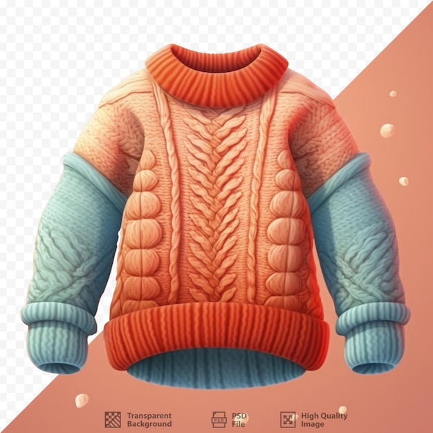 PSD illustration of cozy winter garments