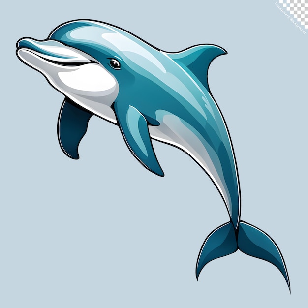 PSD illustration of dolphin