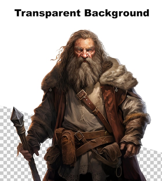 PSD an illustration of a dwarf