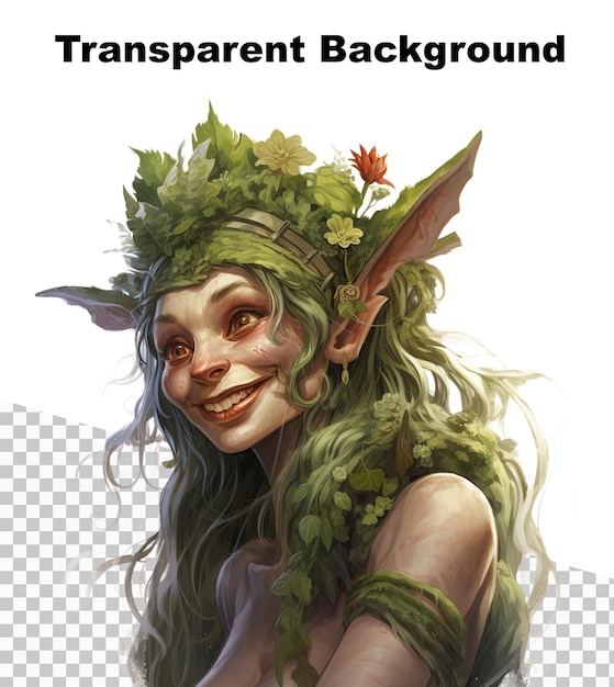 PSD an illustration of an elf