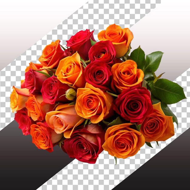 PSD illustrazione coinvolgente scena di bouquet di rose visualizzato in modo perfetto