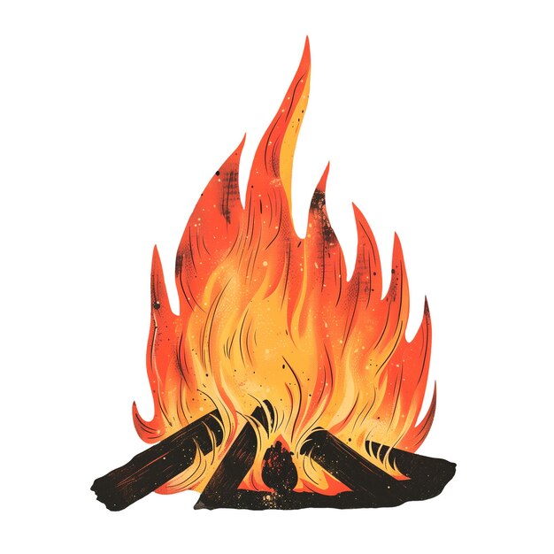 PSD illustration of fire