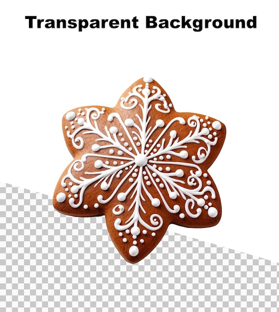 PSD an illustration of a gingerbread cookie