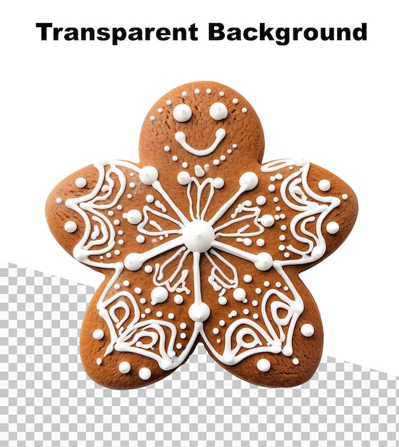 An illustration of a gingerbread cookie