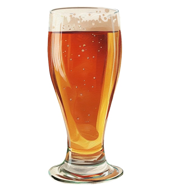 Иллюстрация стакана пива для празднования Дня Святого Патрика