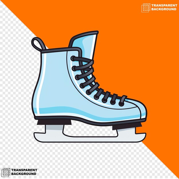 PSD illustration of ice skates about christmas