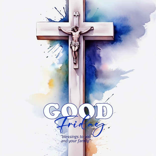 PSD illustration of jesus christ crucifixion