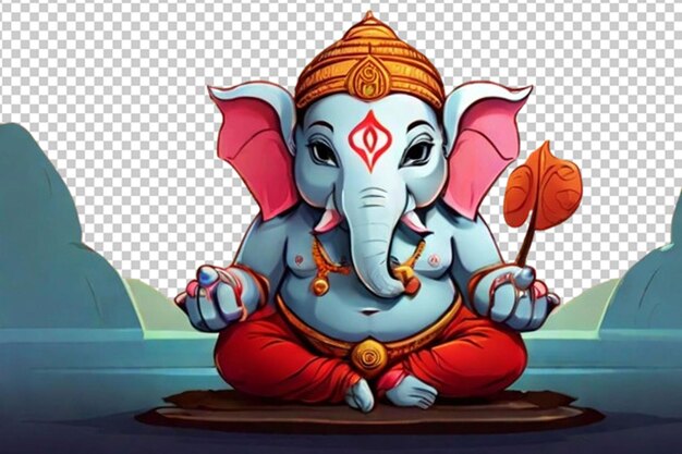 PSD illustrazione della scultura del signore ganpati