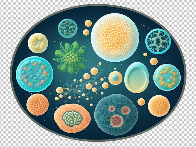 PSD illustration of micro organism