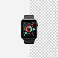 PSD an illustration of modern wrist smartwatches isolated on a transparent background