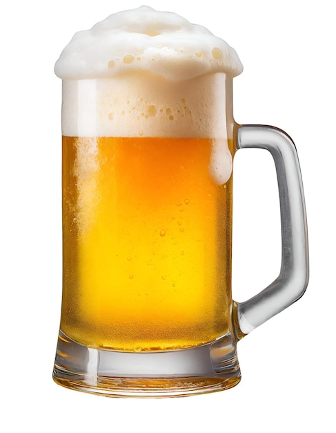 PSD illustration of mug of beer with foam