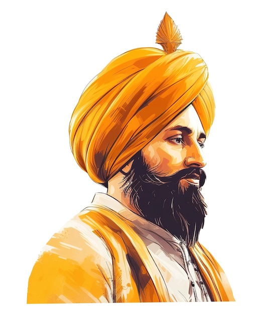 PSD guru gobind singh jayanti의 일러스트레이션