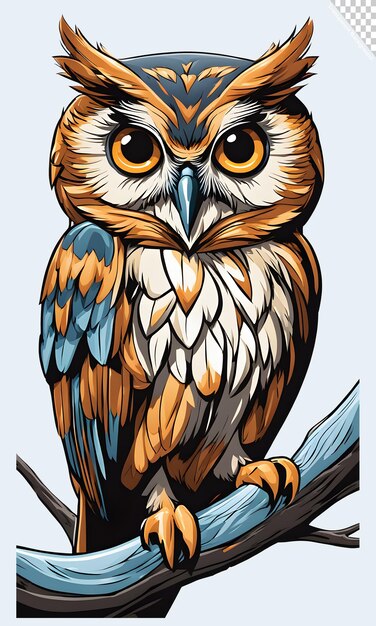 PSD illustration of owl