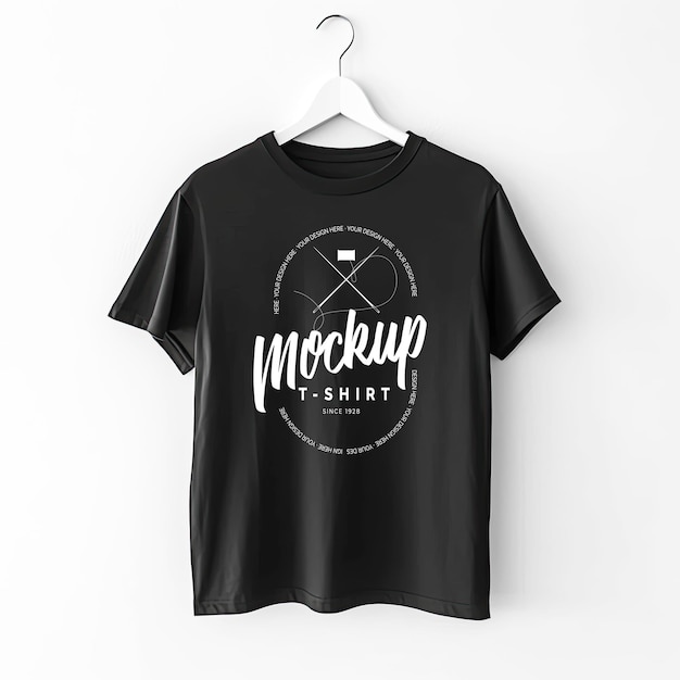 PSD illustration of a plain tshirt mockup ai generated