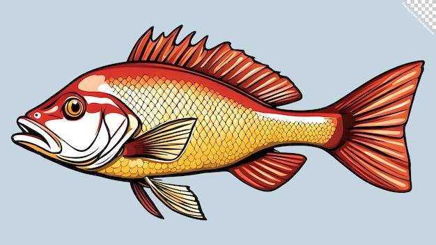 PSD illustration of snapper