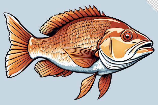 PSD illustration of snapper