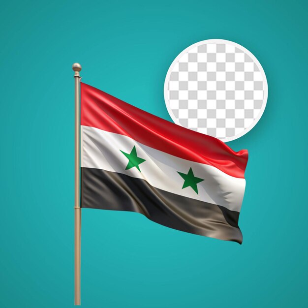 PSD illustration of syria flag