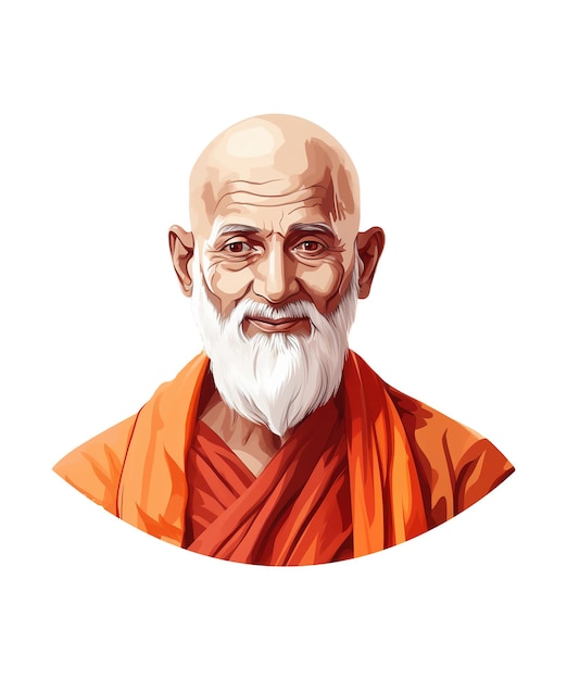 illustration of Tailang Swami Jayanti ai generative