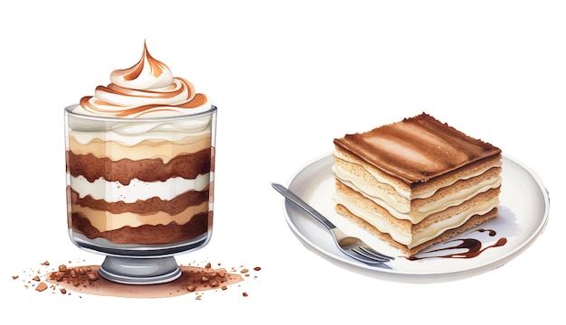 Illustration tiramisu