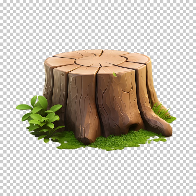 Иллюстрация ствол дерева деревянная текстура изолирована на прозрачном фоне