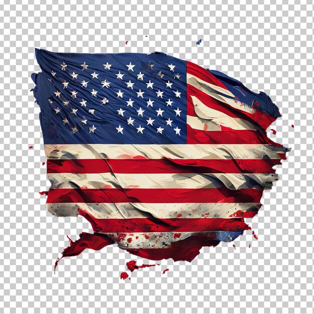 PSD illustration of the usa national flag