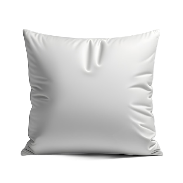 PSD illustration of white pillow on a transparent background ai generative