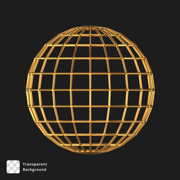 Ilustracja 3D abstrakcyjnego obiektu