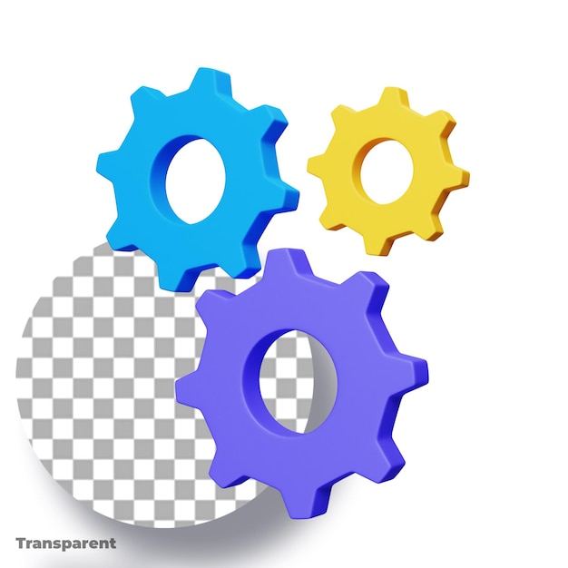 Ilustracja 3D abstrakcyjnego wzoru z przezroczystym tłem
