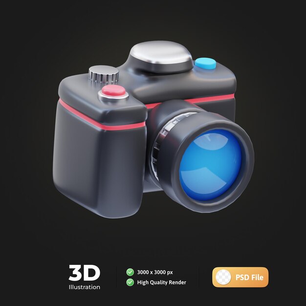 Ilustracja 3d Aparatu Dslr