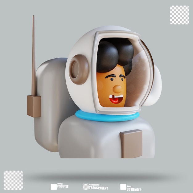 Ilustracja 3d Astronauta 3