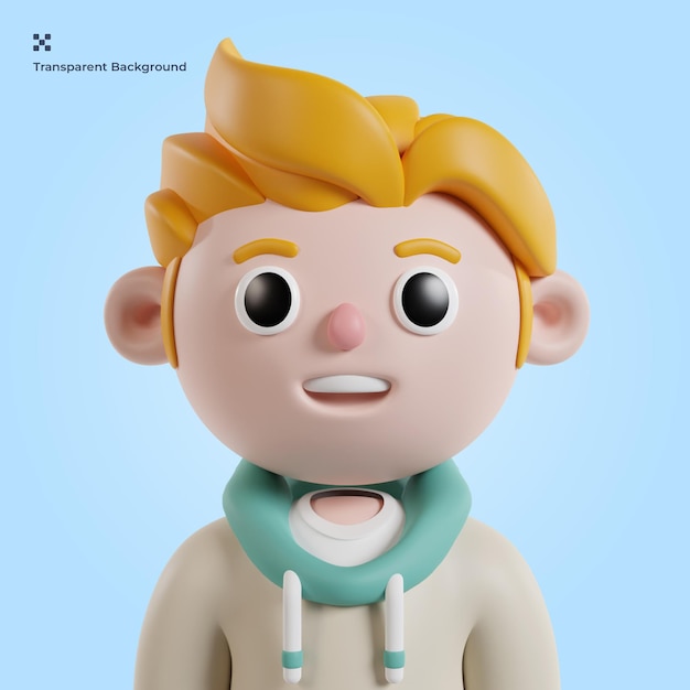 Ilustracja 3d awatara ludzi