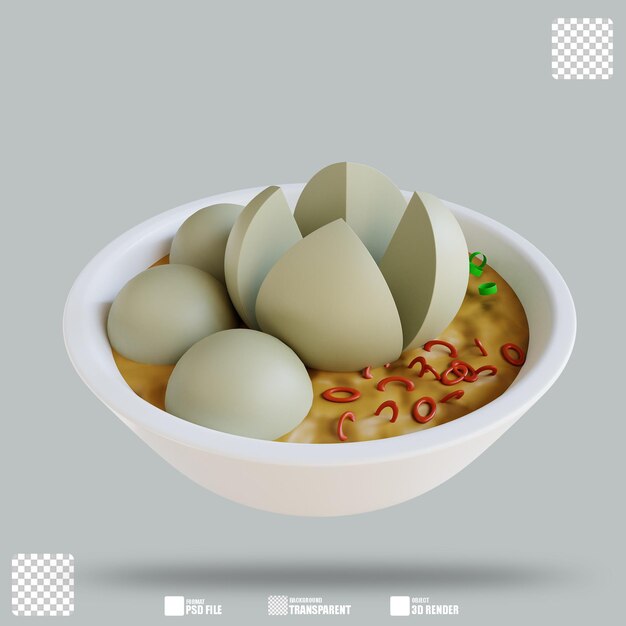 PSD ilustracja 3d bakso 2