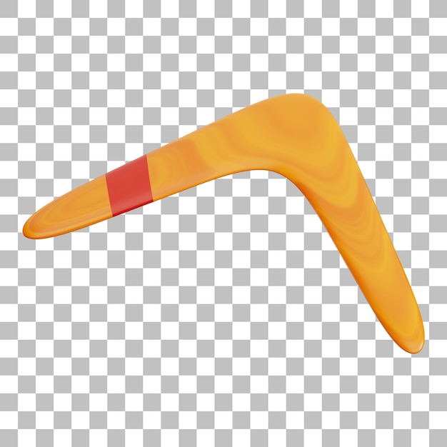 Ilustracja 3d Boomerang