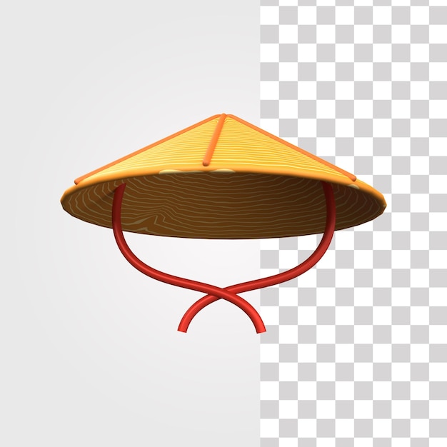 PSD ilustracja 3d conical straw