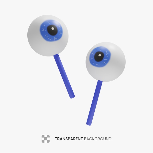 Ilustracja 3D cukierków do oczu