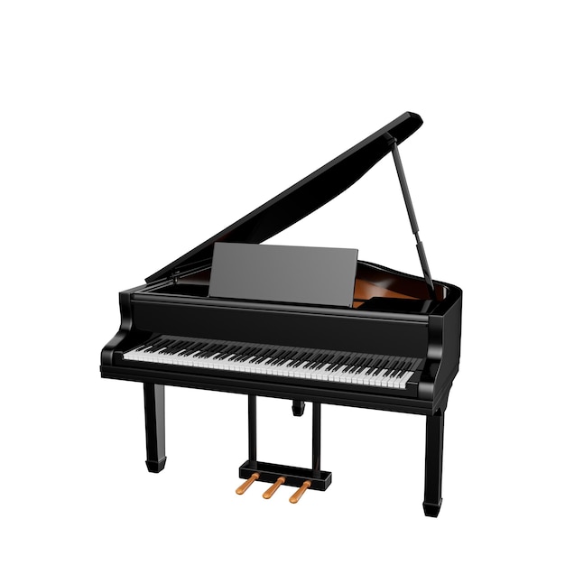 Ilustracja 3D instrumentu muzycznego