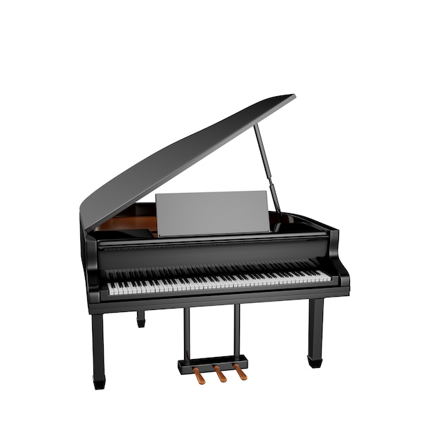 Ilustracja 3D instrumentu muzycznego
