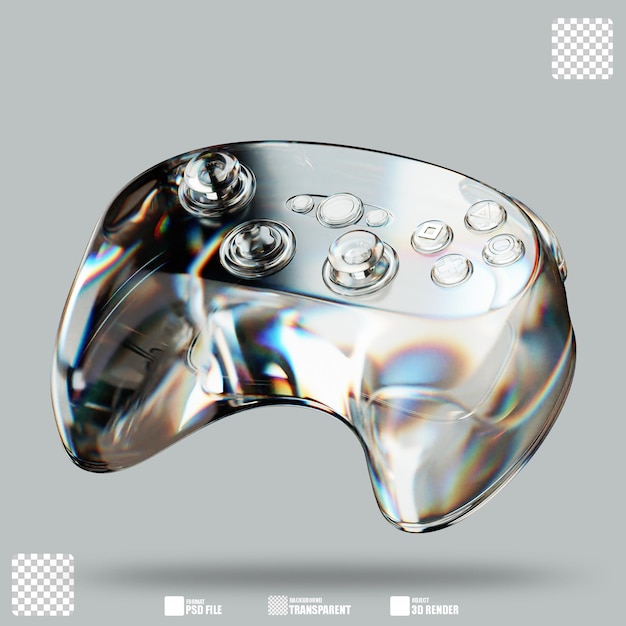 Ilustracja 3d Joystick Glass Dispersion 3