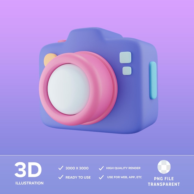 Ilustracja 3D kamery PSD