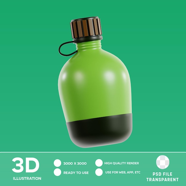 Ilustracja 3D kantyny PSD