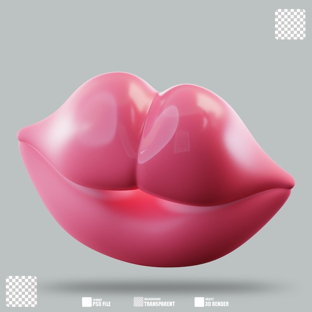 Ilustracja 3D Pocałunek 2