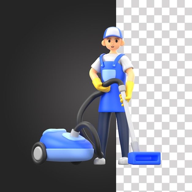 Ilustracja 3D przy użyciu odkurzaczy