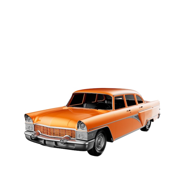 Ilustracja 3D starego samochodu
