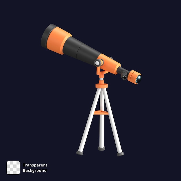 Ilustracja 3d Teleskopu