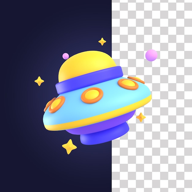 Ilustracja 3d Ufo