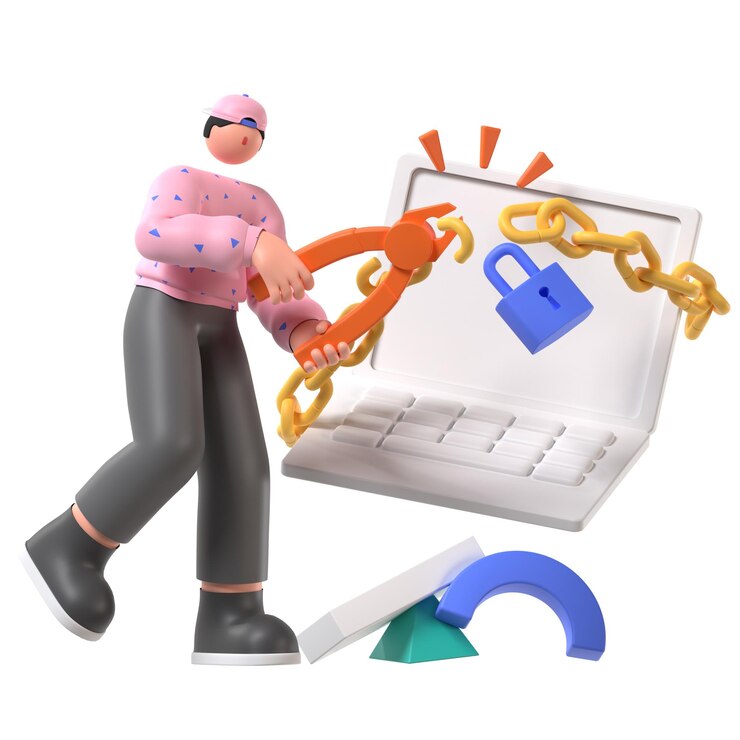PSD ilustracja 3d w stanie pustym